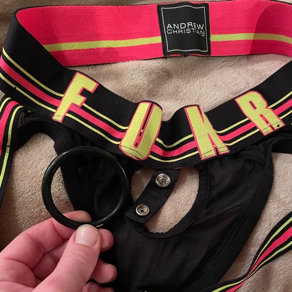 Mens SM Andrew Christian ‘Fukr’ C-Ring Jockstrap - Picture 4 of 6